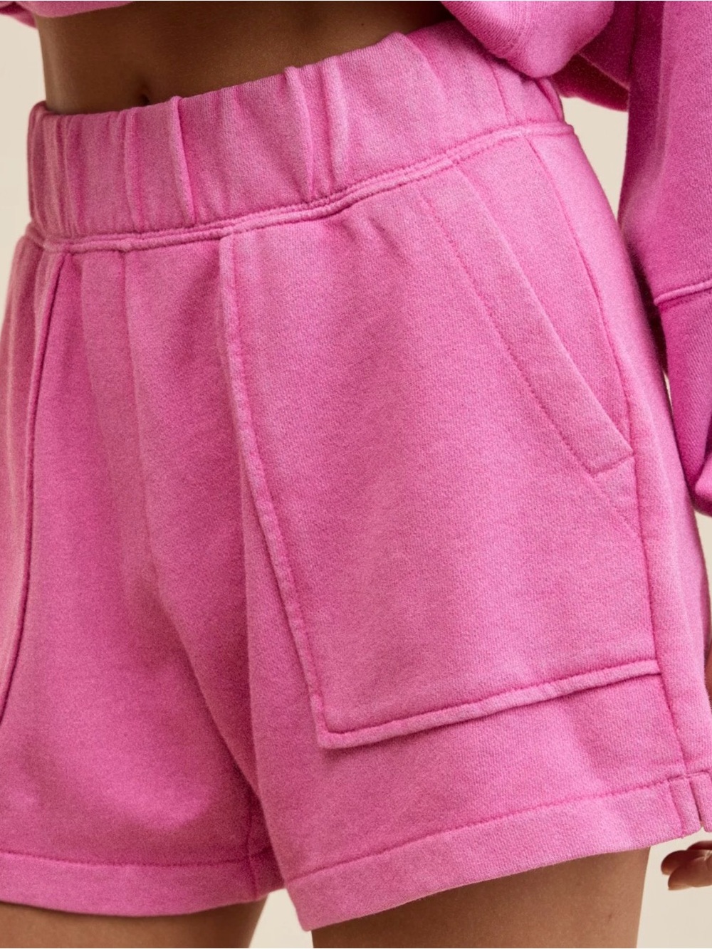 Aerie Go To Shorts, Hot Fuchsia, size Small